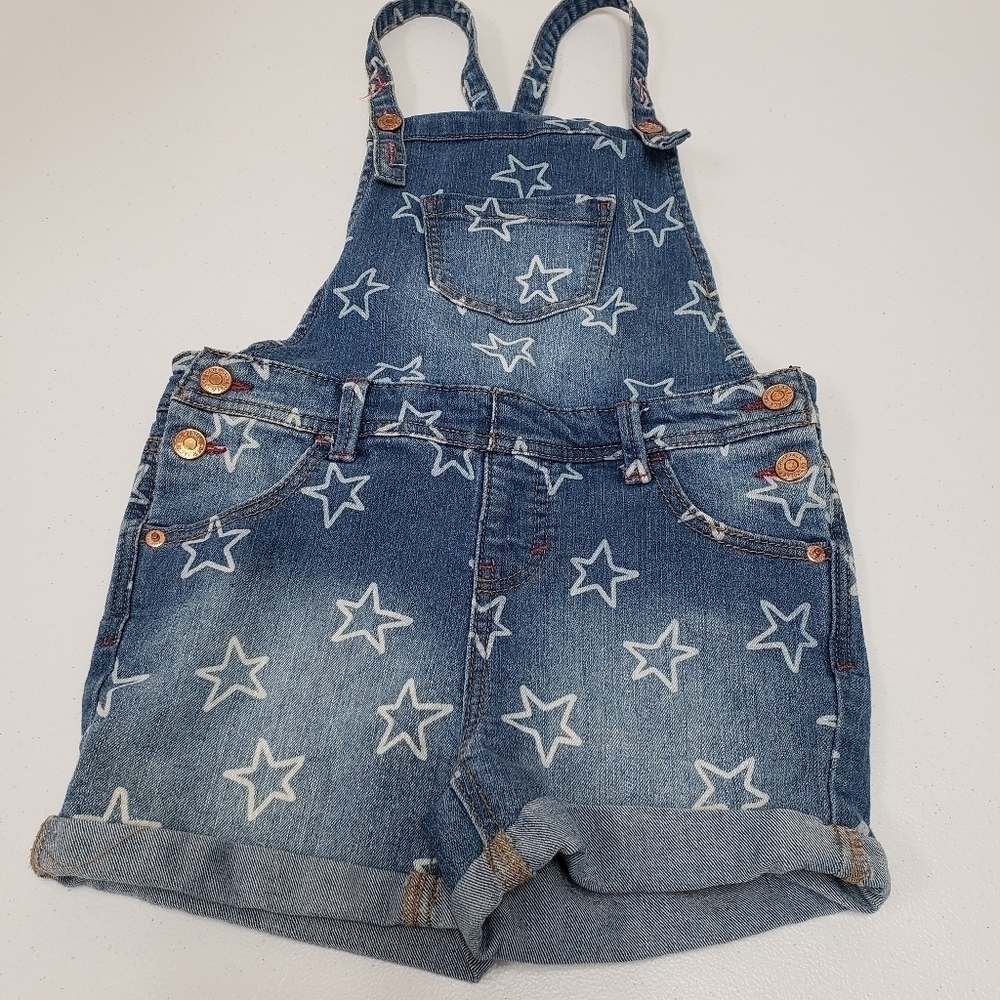 Cat & Jack Stars Shortalls Girls Size Medium 7/8 - Picture 5 of 5